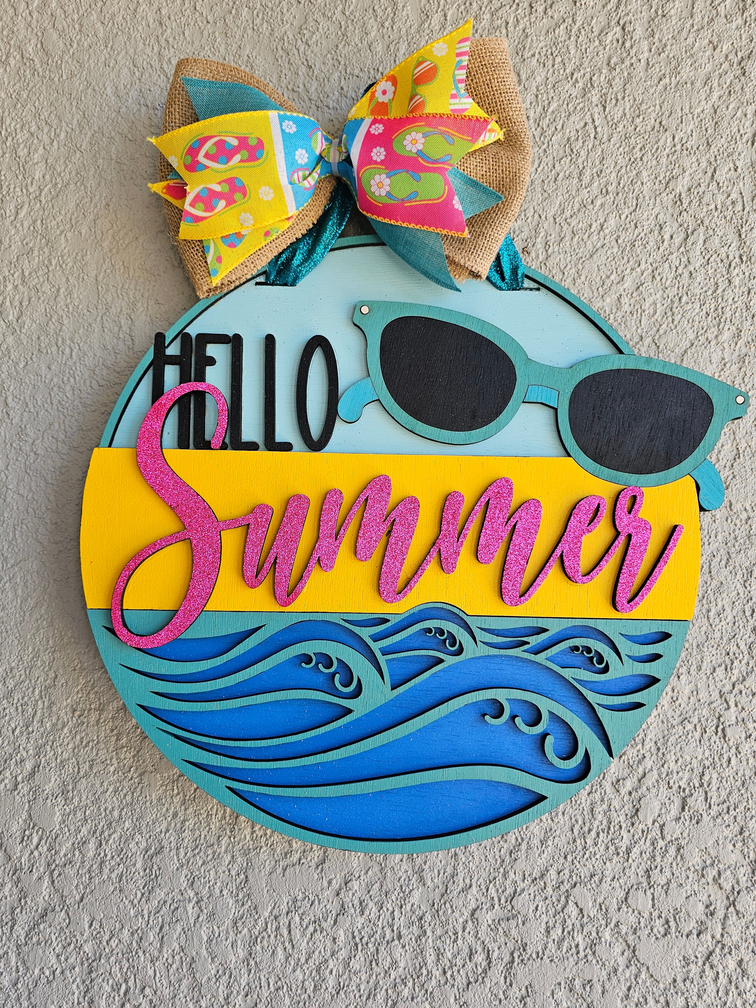 Hello Summer Target Hello Summer with sunglasses – Tropical Attitude Design