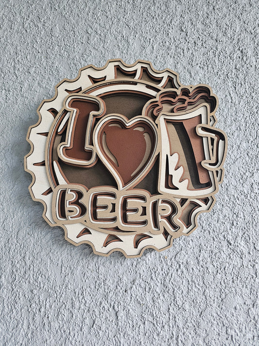 I Love Beer sign