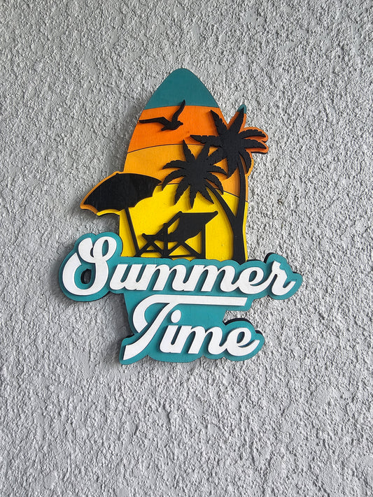 Summer Time Surfboard sign