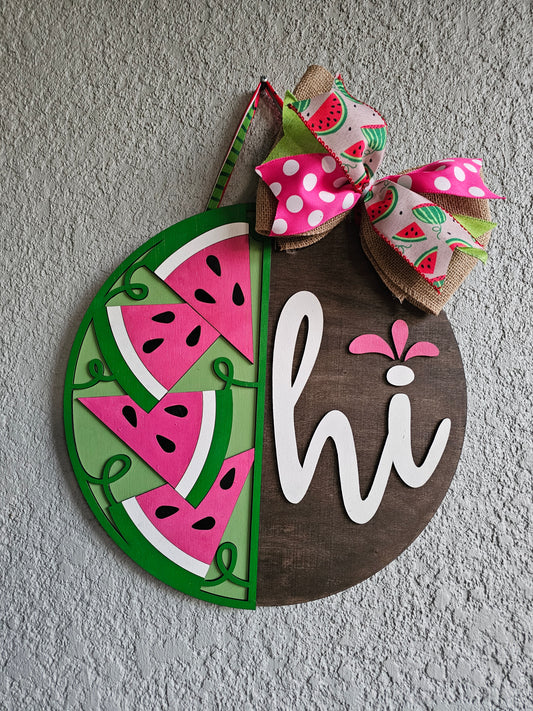 Hi Watermelon sign