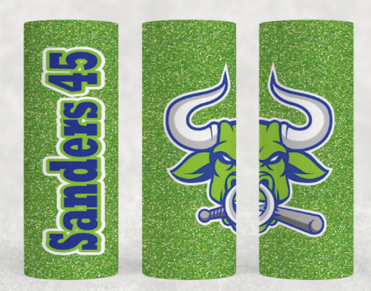 Bulls Green Tumbler custom